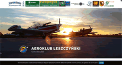 Desktop Screenshot of aeroklub.leszno.pl