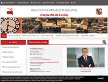Tablet Screenshot of bip.leszno.pl